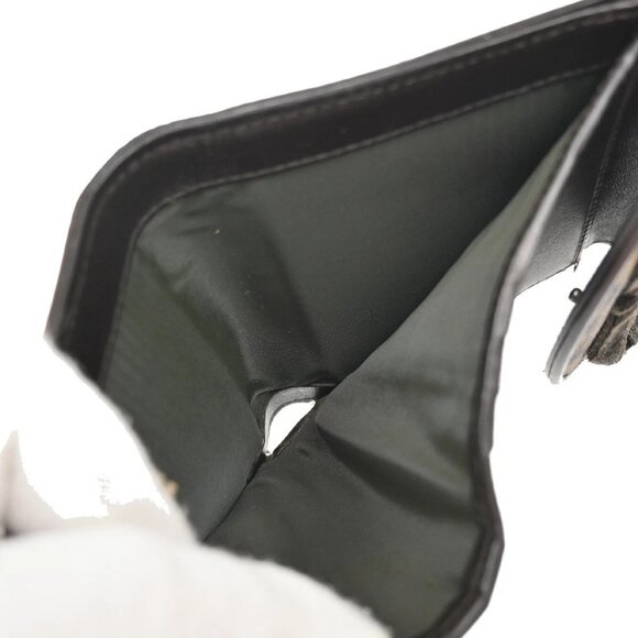 CHRISTIAN DIOR Logo Trotter Trifold Compact Wallet PVC Leather Brown 38KA929 - Picture 12 of 12